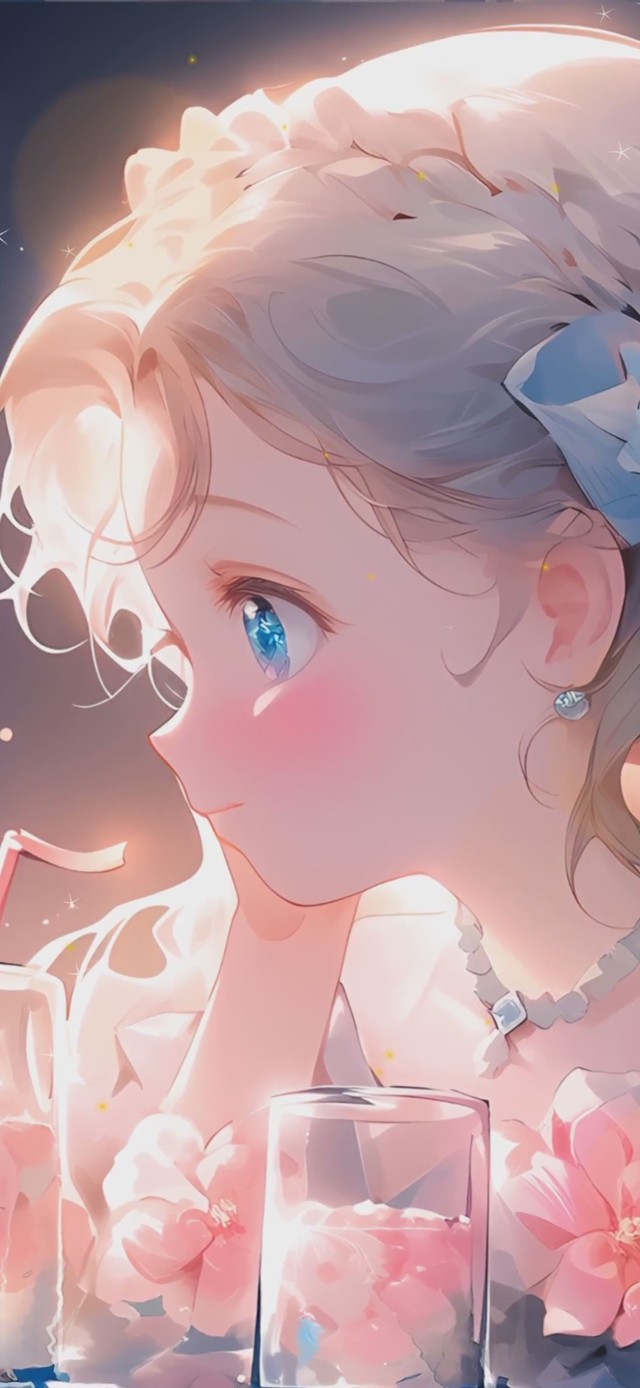 可爱女孩与萌宠猫咪