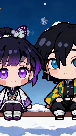 荡秋千蝴蝶忍和富冈义勇