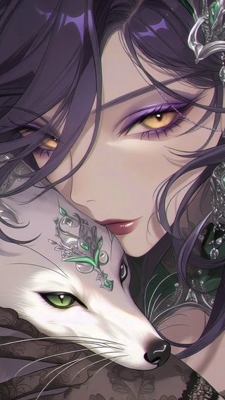 美女和白狐