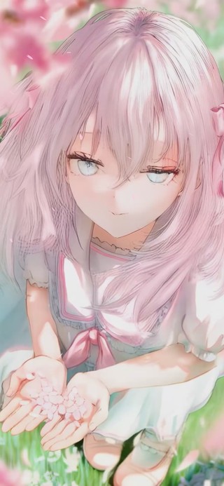 清纯樱花少女