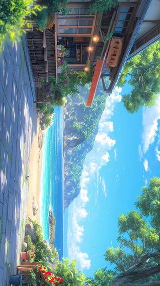 日系海边便利店
