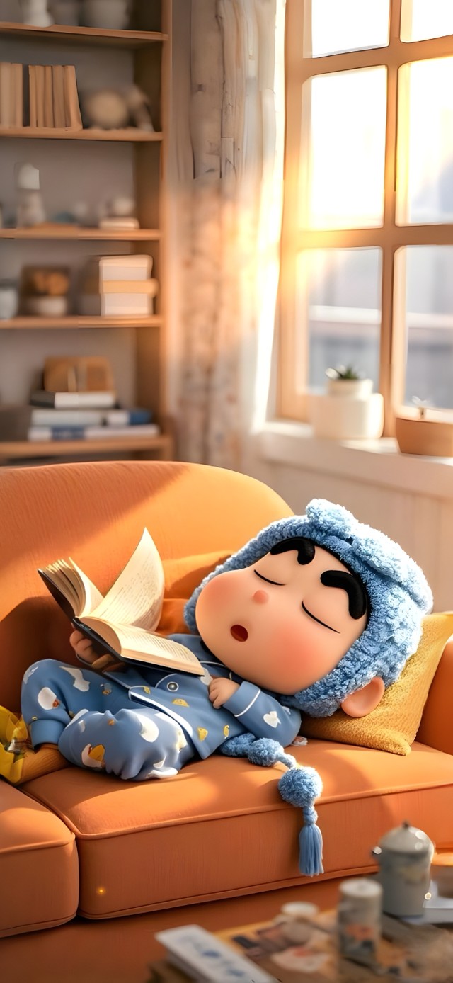 超治愈小新午后小憩时光