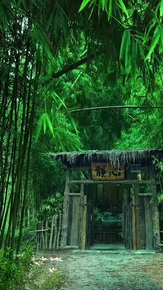 竹林风雨