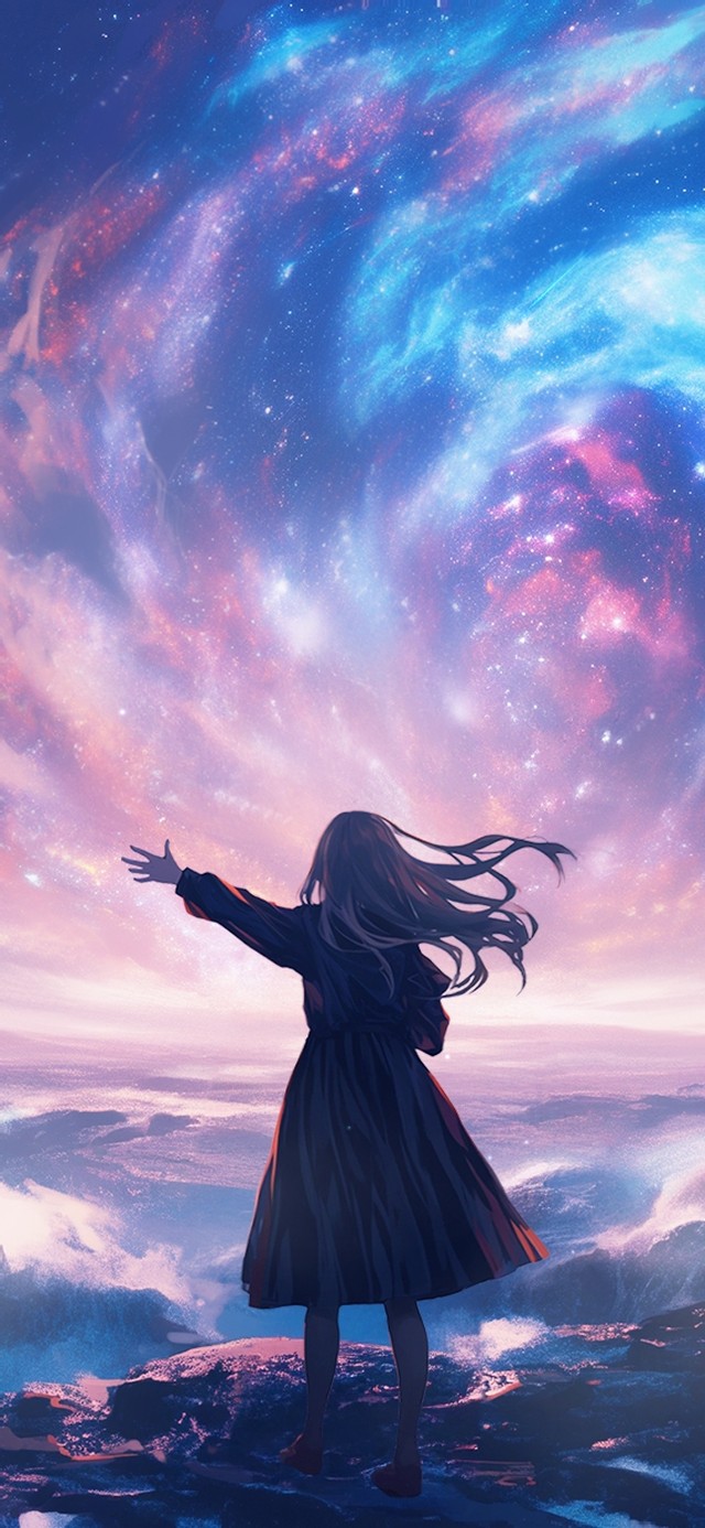唯美星河女孩
