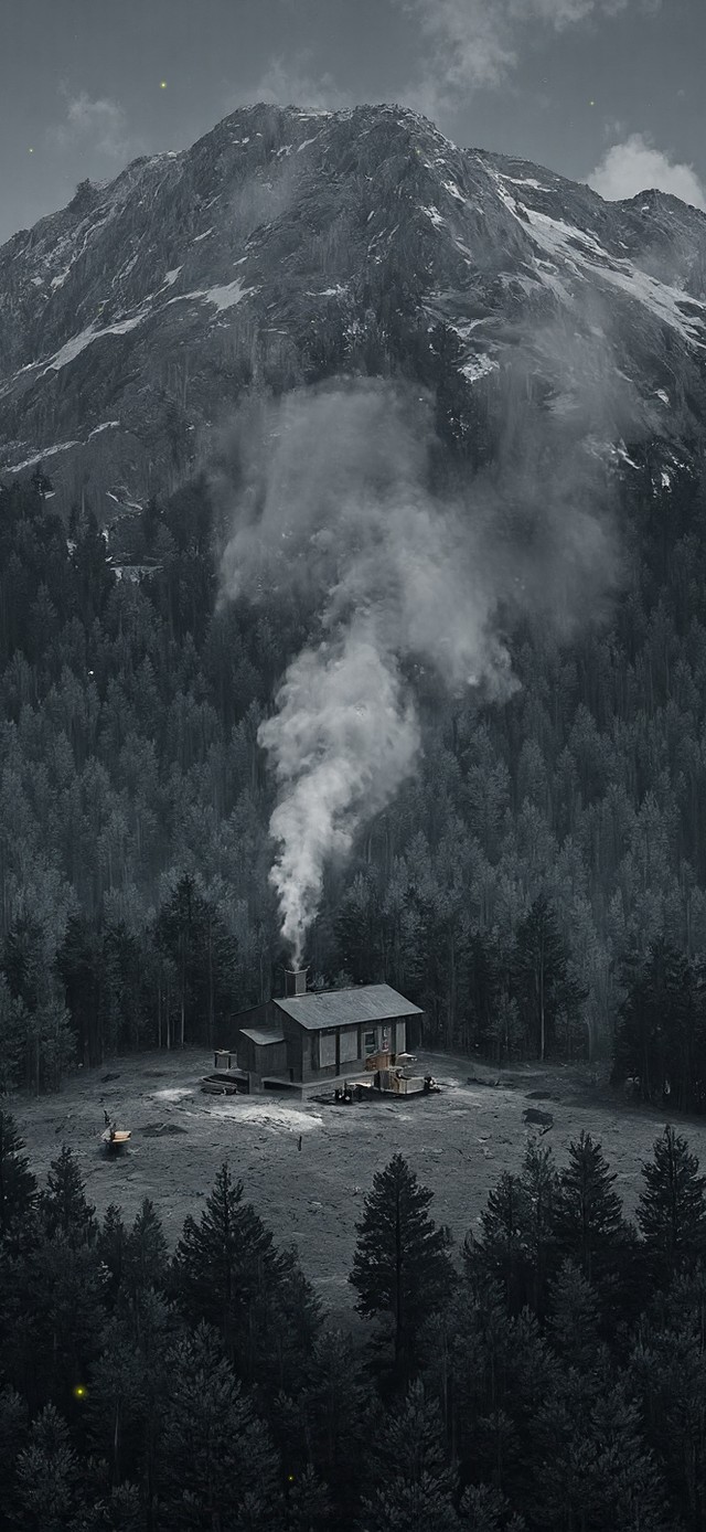 孤独的林中小屋