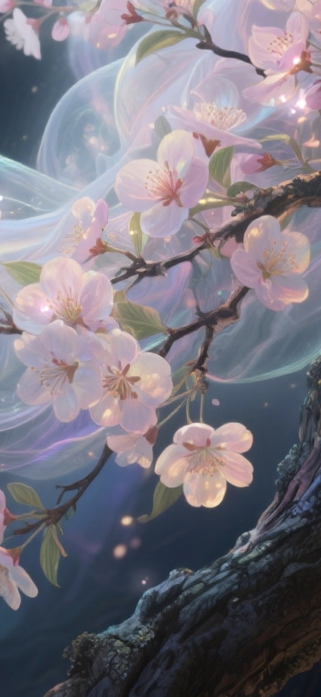 桃花灼灼映灵纱