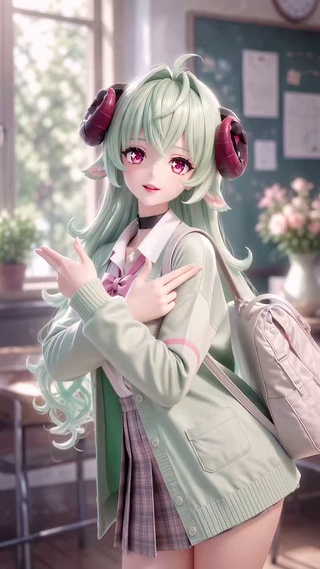 可爱的二次元动漫少女