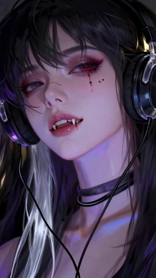 暗黑酷飒吸血鬼少女