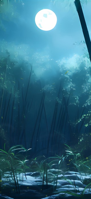 幽静竹林