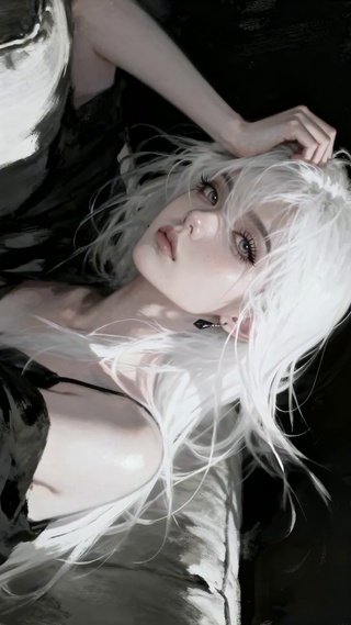 禁欲系白发颓废纯欲伤感欧美少女