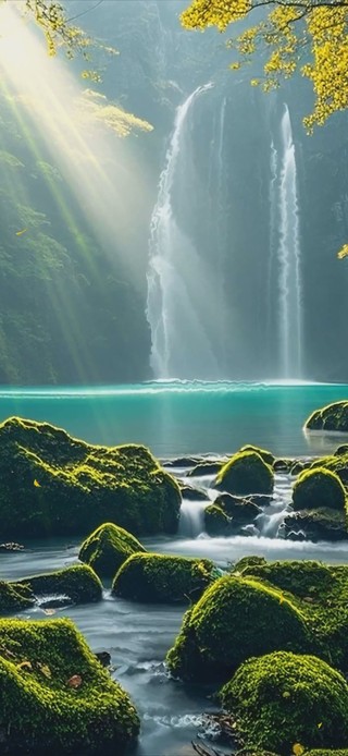 护眼绿景