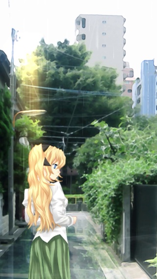 雨中女孩