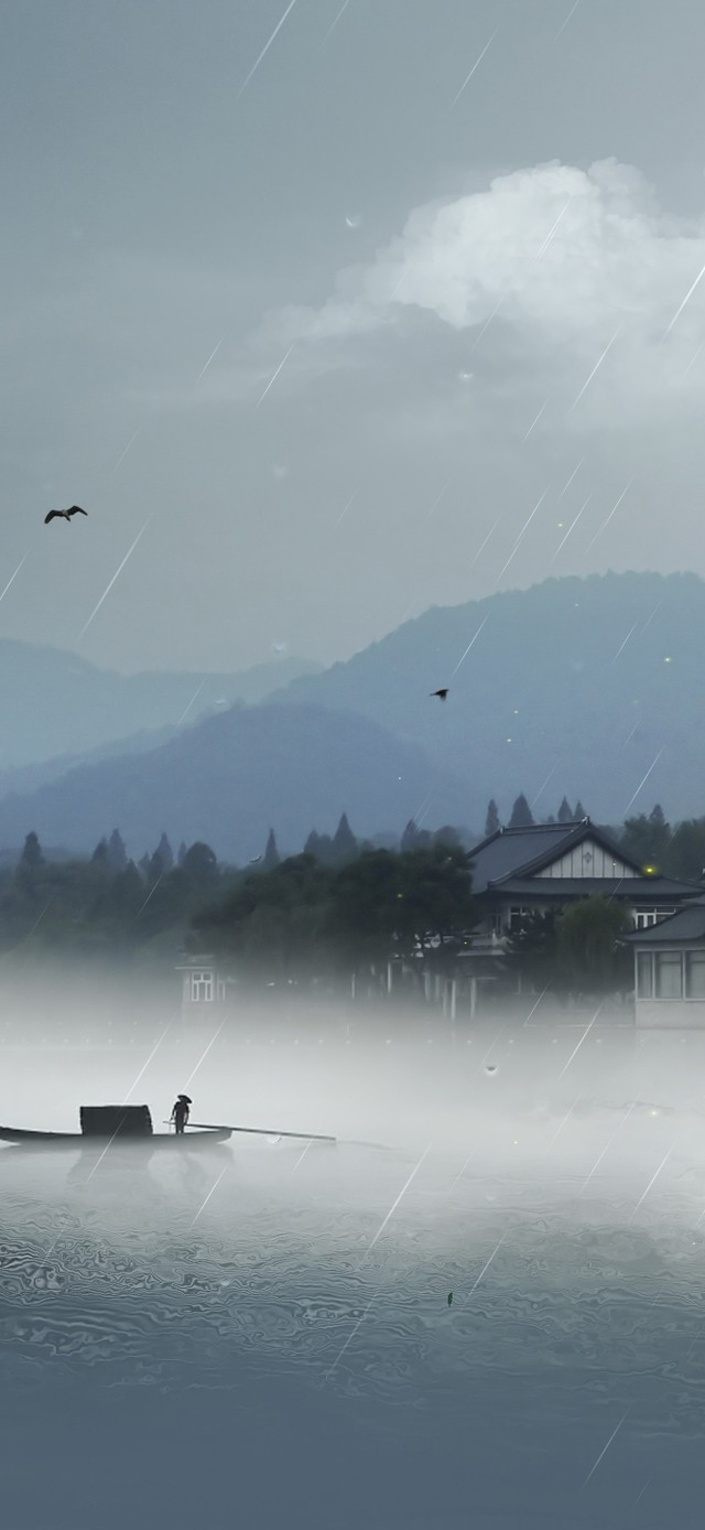 4K 水墨江南烟雨