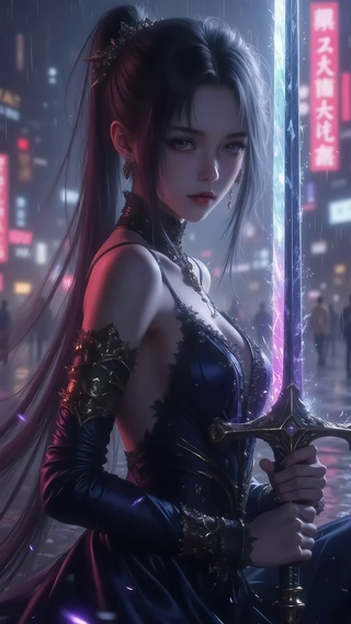 赛博女剑