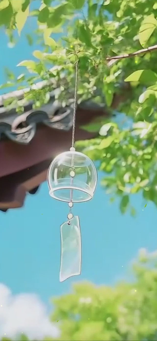 清新绿色风铃