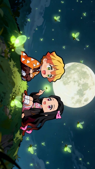 善逸祢豆子-萤火满月