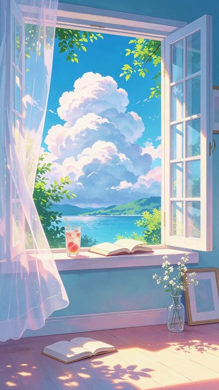 夏日窗台