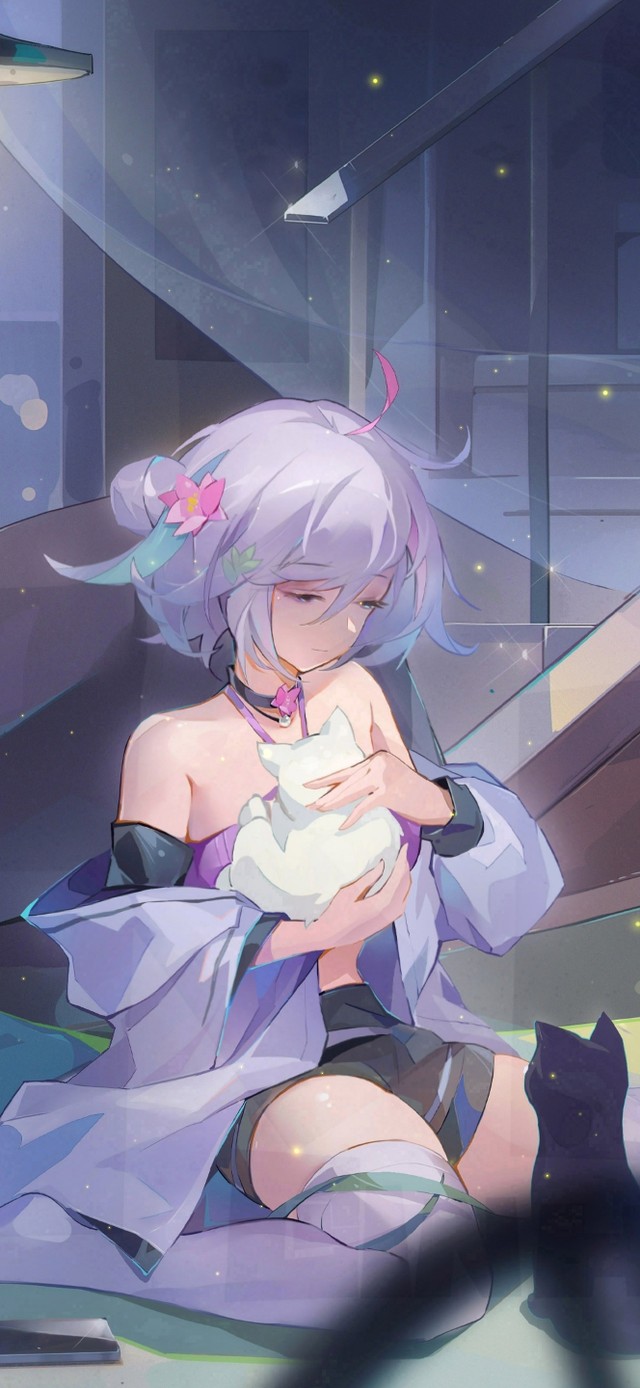 4K夜晚房间女孩
