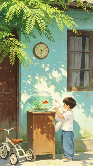 可爱小男孩