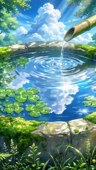 林间泉水池