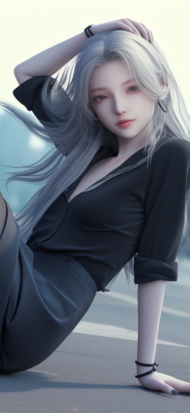 凝眸无限意，欲语含羞涩