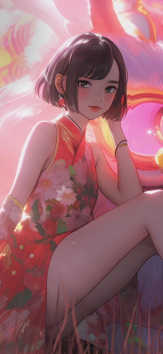 【4K唯美】可爱の少女舞狮