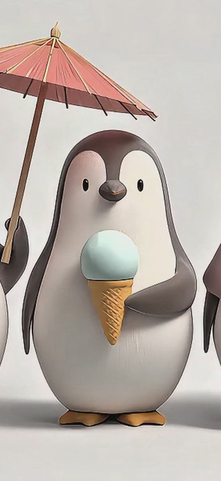 四只小企鹅