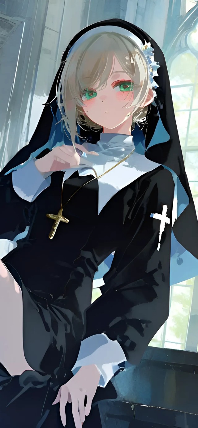 维尔汀-修女制服美女