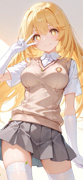 唯美金发少女