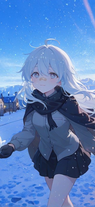 雪景少女