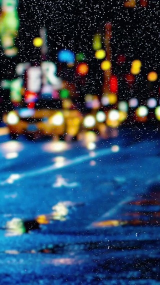 4k 雨中街道（ 一）