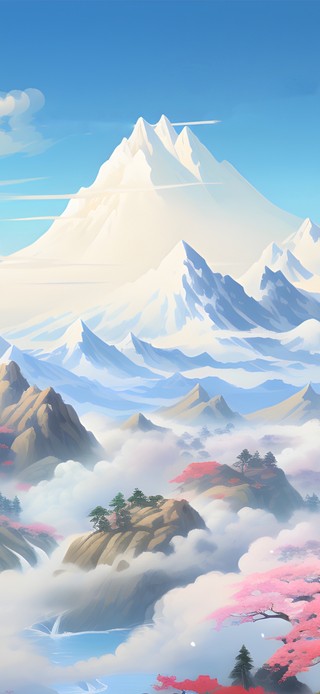 桃花山水