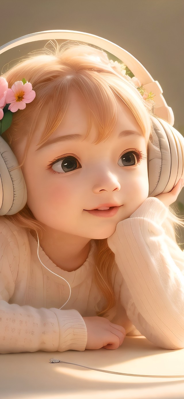 4k可爱音乐女孩