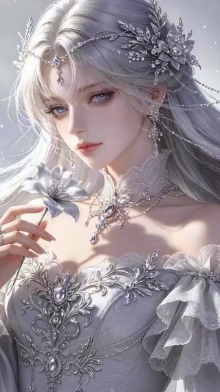 雪天冷艳美女