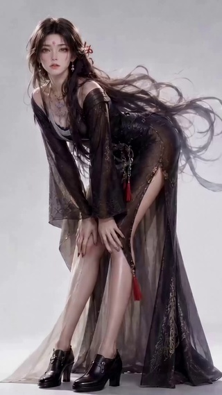 暗黑古风性感长腿美少女