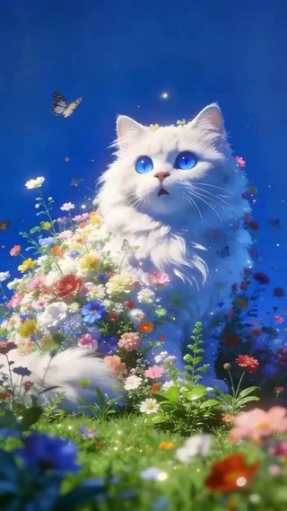 捉蝴蝶的小猫_1