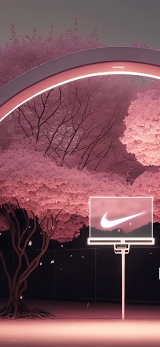 梦幻樱花篮球场