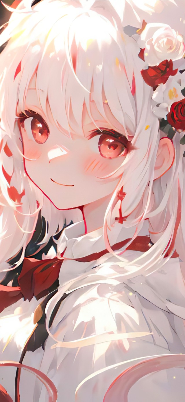 可爱长发红瞳女生