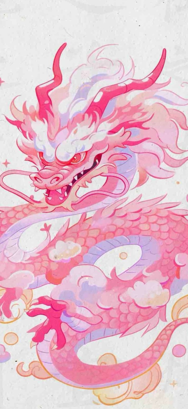 桃之夭夭 粉色神龙