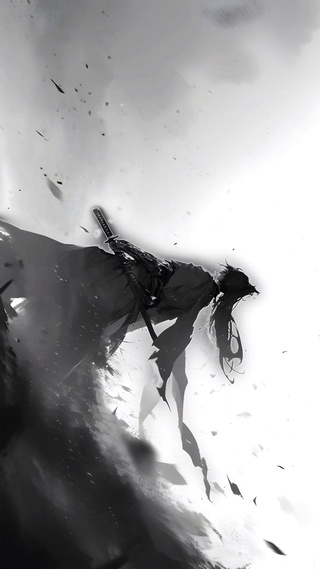 水墨武士