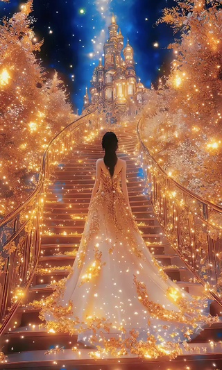 金色阶梯
