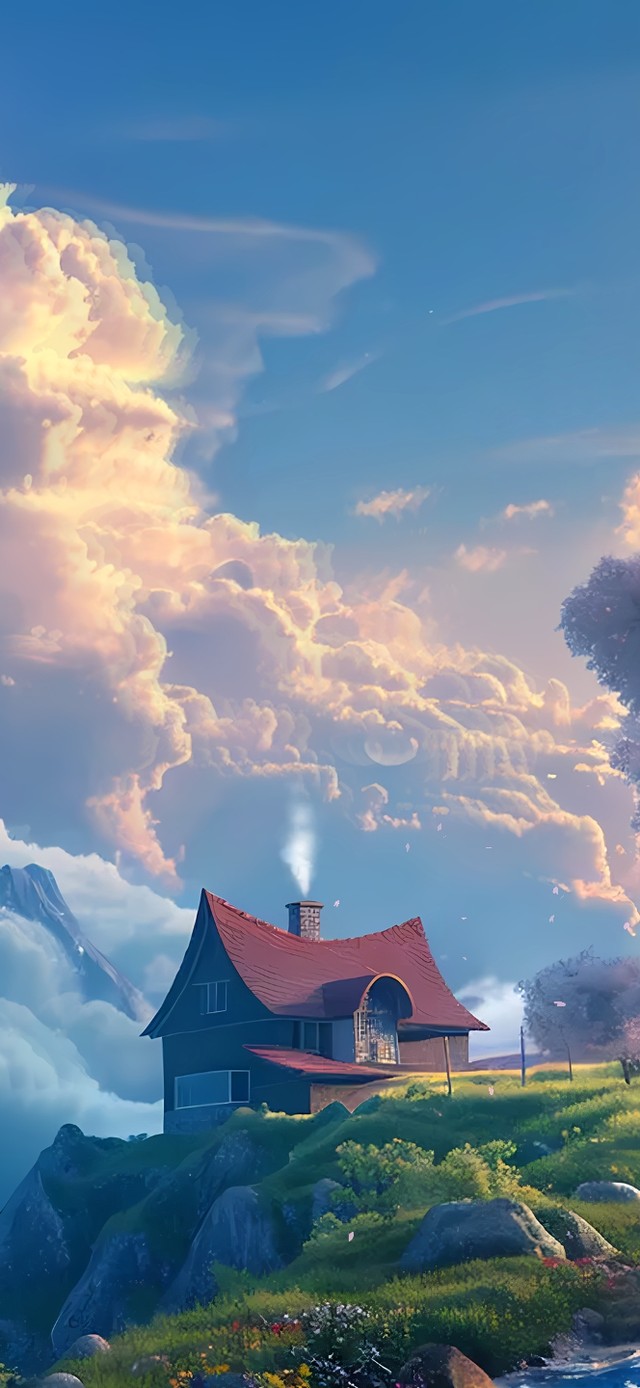 4k樱花树下人家