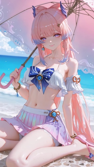 沙滩纯欲宫心海