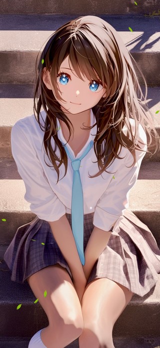 唯美阶梯少女