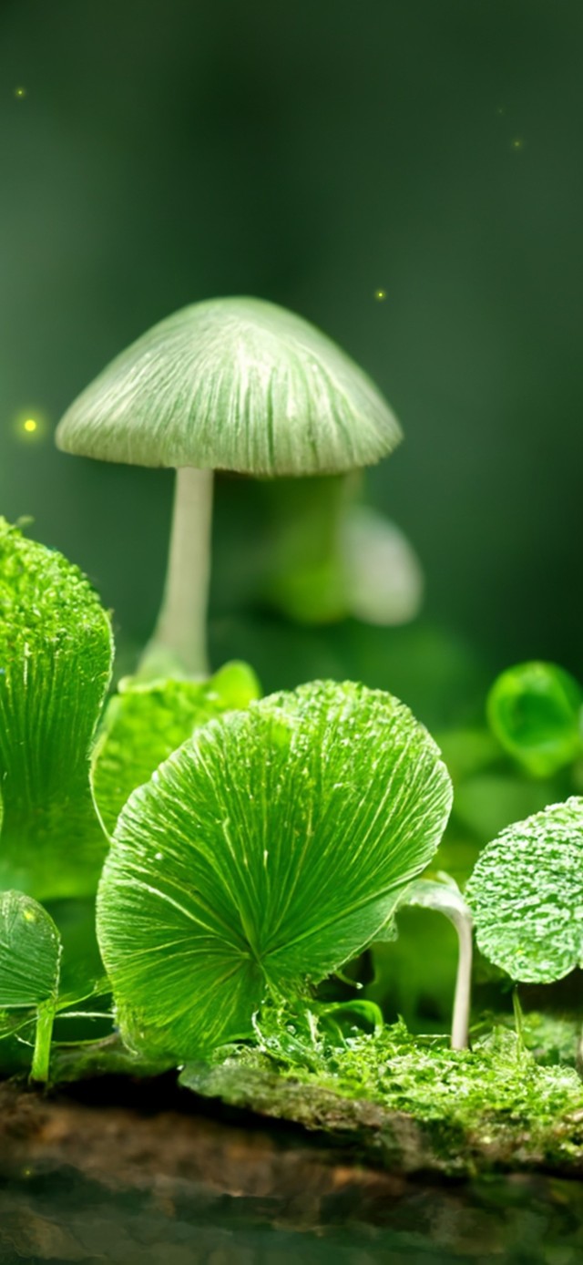 蘑菇伞的小池塘（护眼）