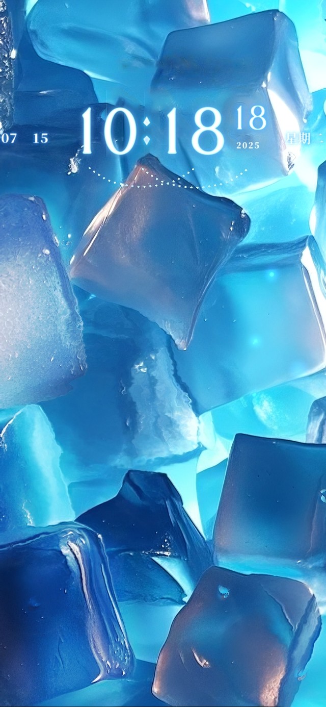 清爽海洋感~蓝色渐变冰块！