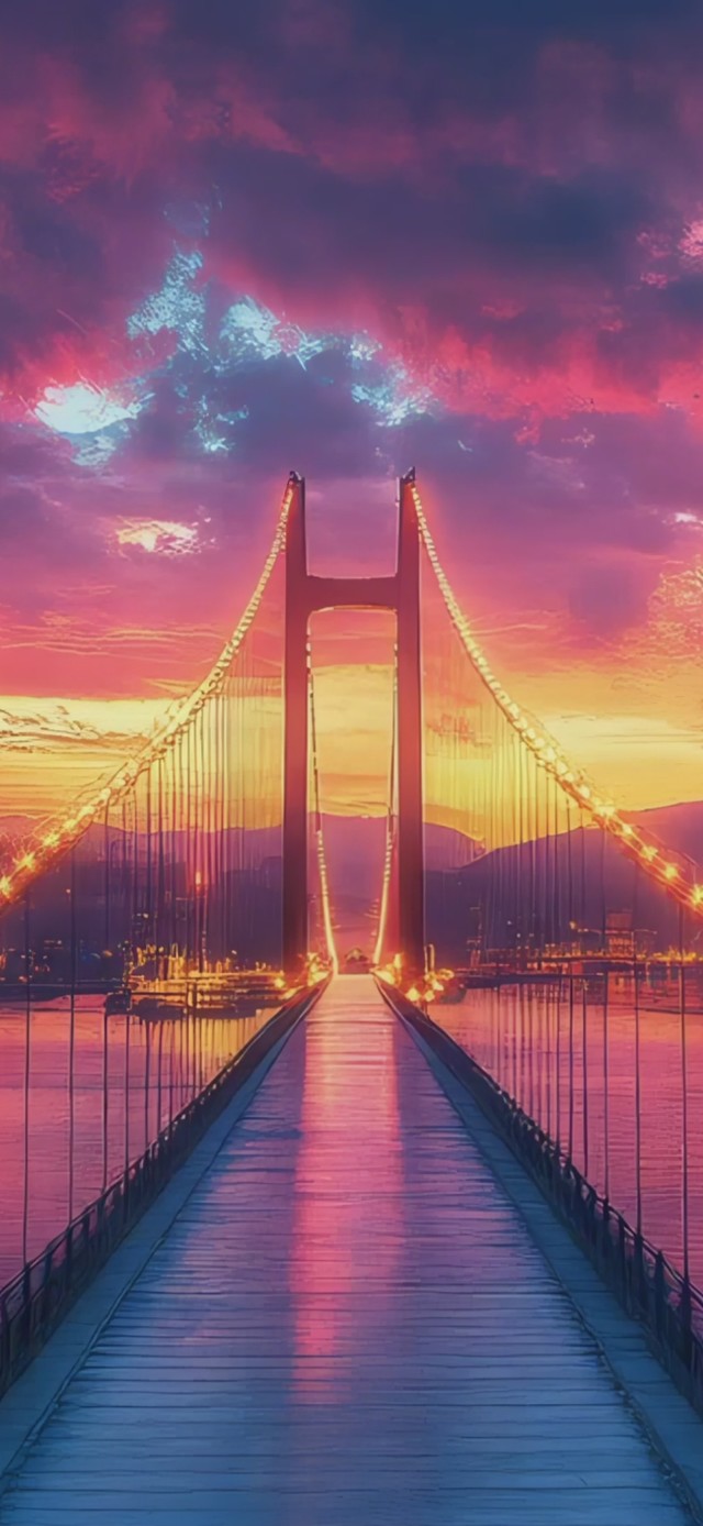 紫霞悬索江桥