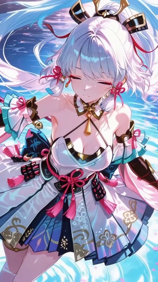 樱花水域神里绫华二次元美少女
