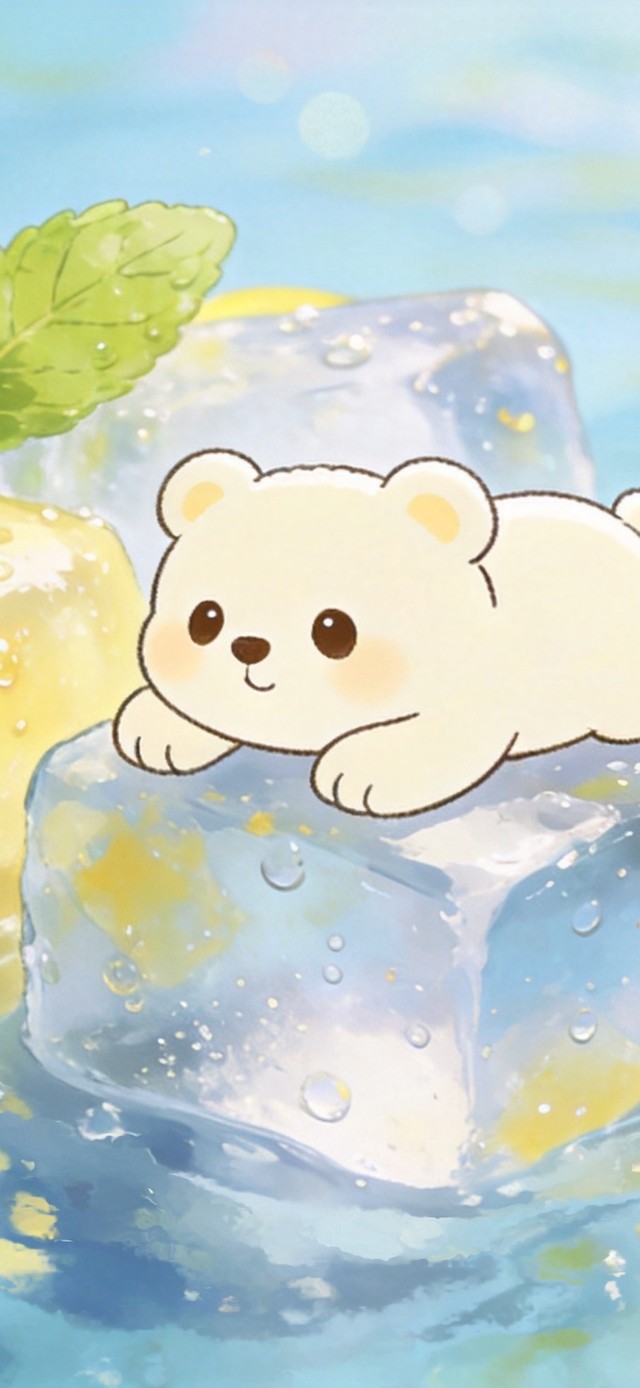 夏日冰块小熊