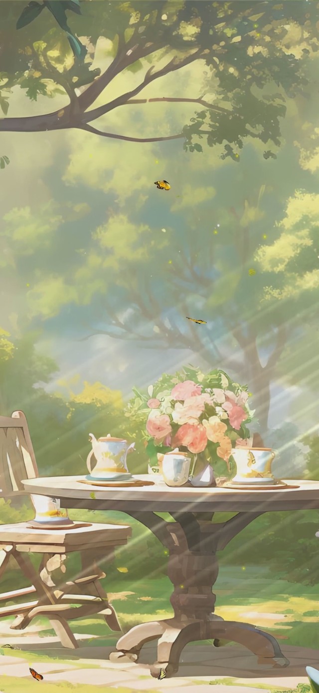护眼阳光树木
